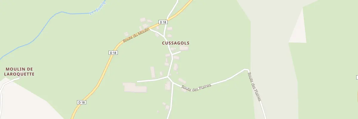 Plan du 5155 Cussagols à Brommat