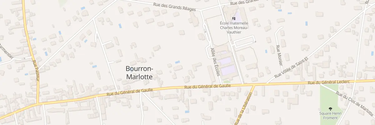 Plan du 129 Rue du Gen de Gaulle à Bourron-Marlotte