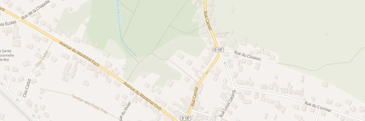 Plan du 23 Rue Carnot à Bois-le-Roi