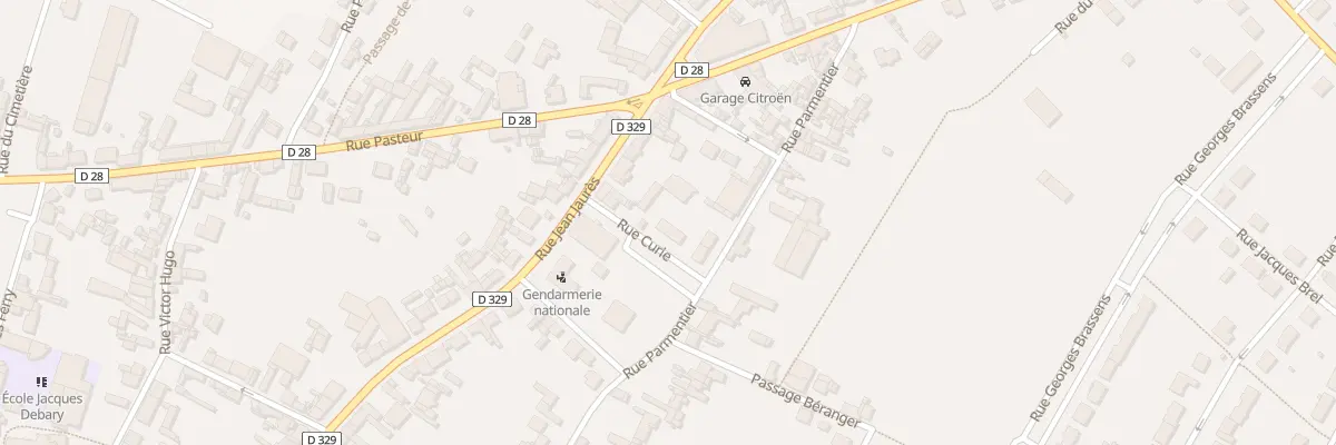 Plan du 5 Rue Curie à Rosières-en-Santerre
