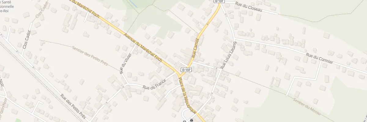 Plan du 1 Rue Carnot à Bois-le-Roi