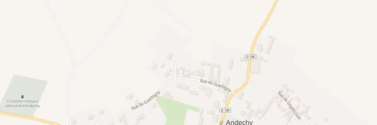 Plan du 11 Rue de Guerbigny à Andechy