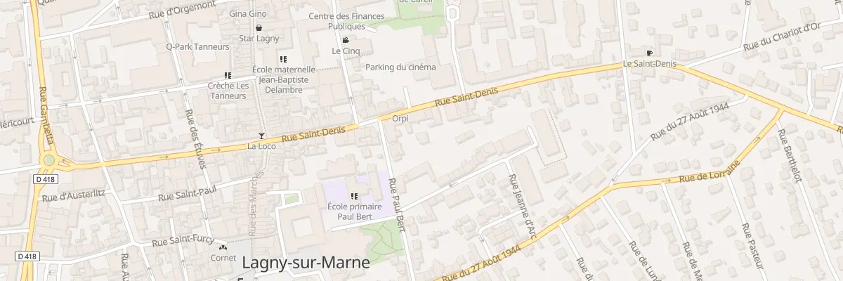 Plan du 3 Rue Paul Bert à Lagny-sur-Marne
