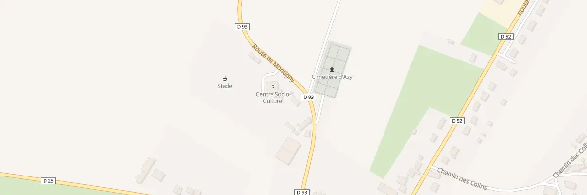 Plan du 19 Rte de Montigny à Azy