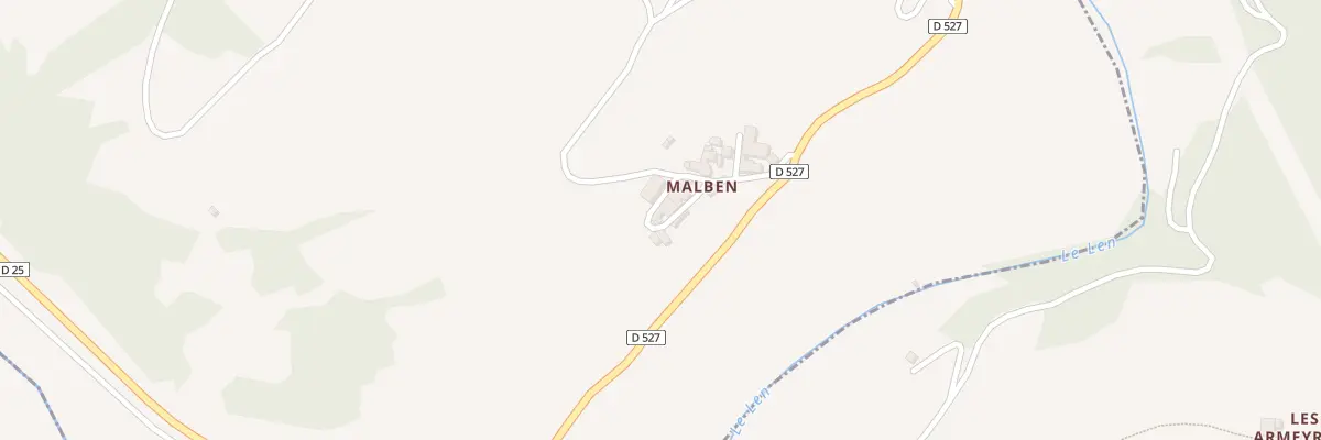 Plan du 5400 Malben à Broquiès
