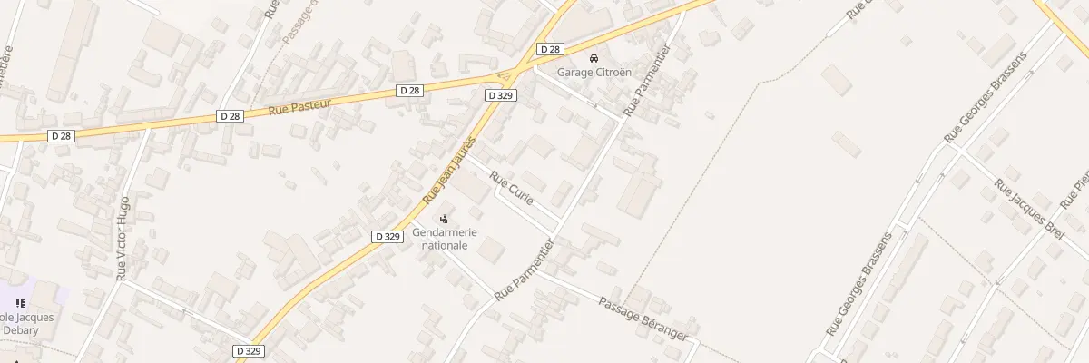 Plan du 3 Rue Curie à Rosières-en-Santerre