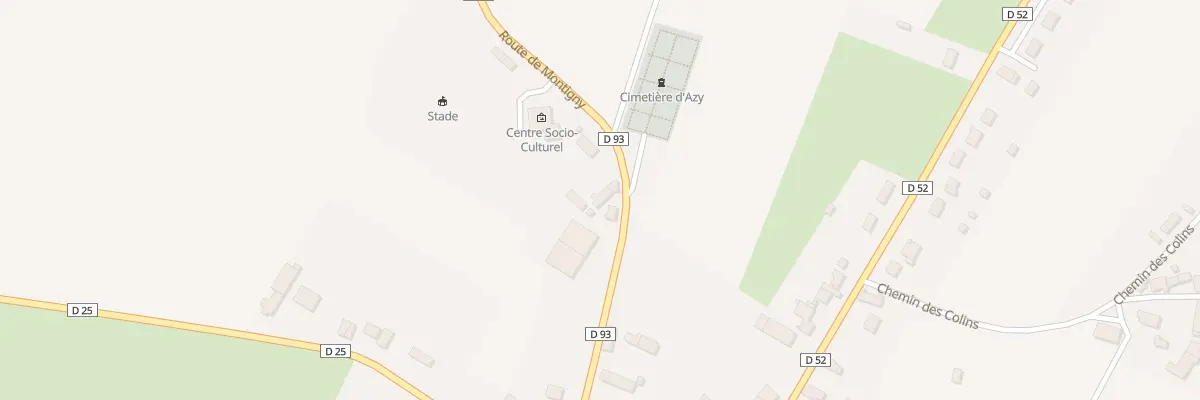 Plan du 17 Rte de Montigny à Azy