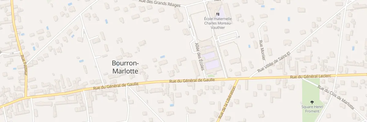 Plan du 131 Rue du Gen de Gaulle à Bourron-Marlotte
