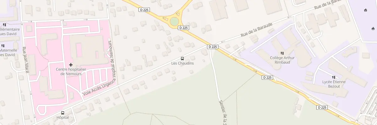 Plan du 44 Rue des Chaudins à Nemours