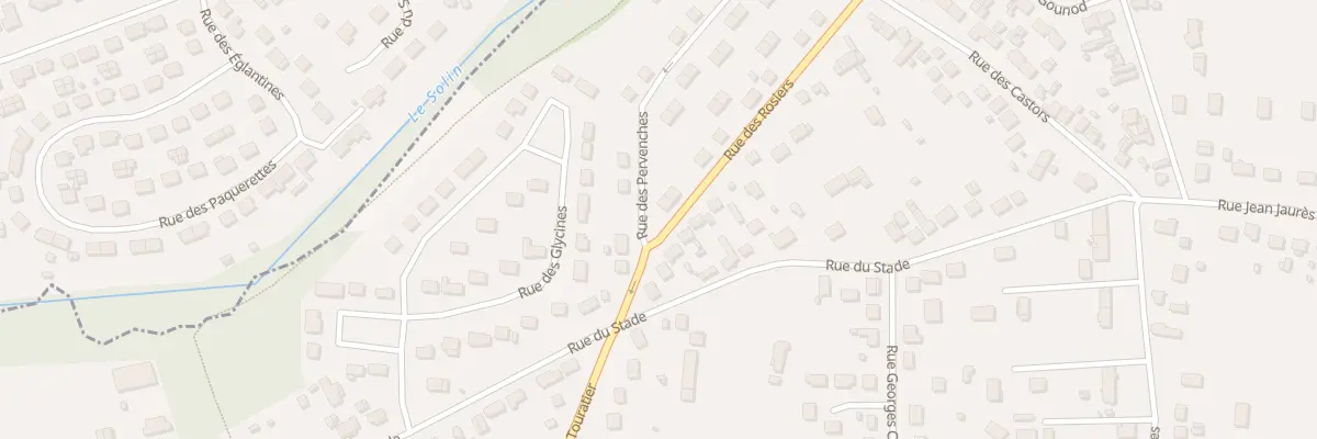 Plan du 1 Rue des Rosiers à Villemandeur