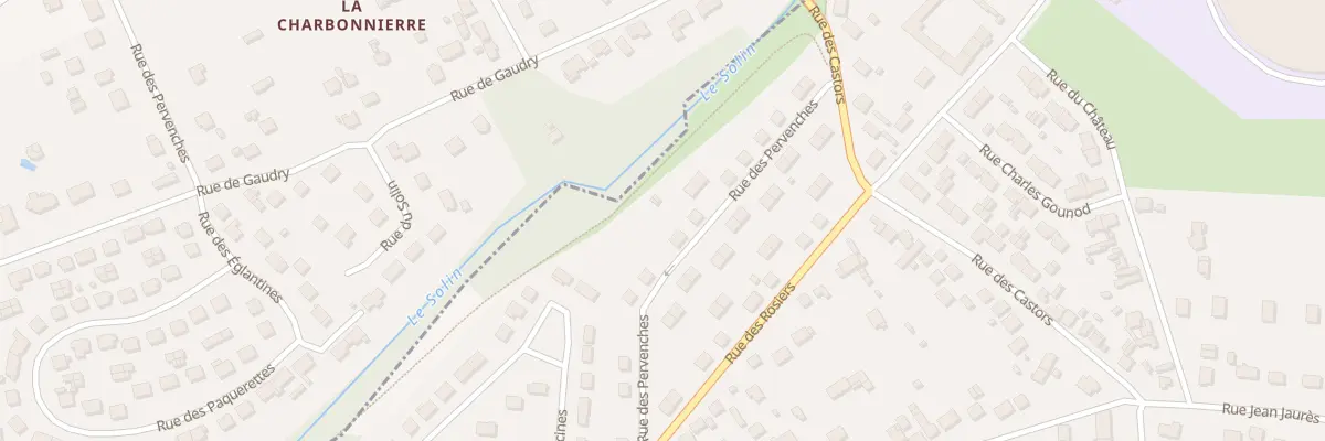 Plan du 13 Rue des Pervenches à Villemandeur