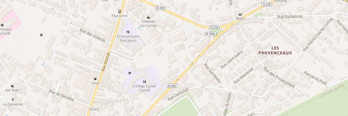Plan du 69B Rue Aristide Briand à Fontainebleau