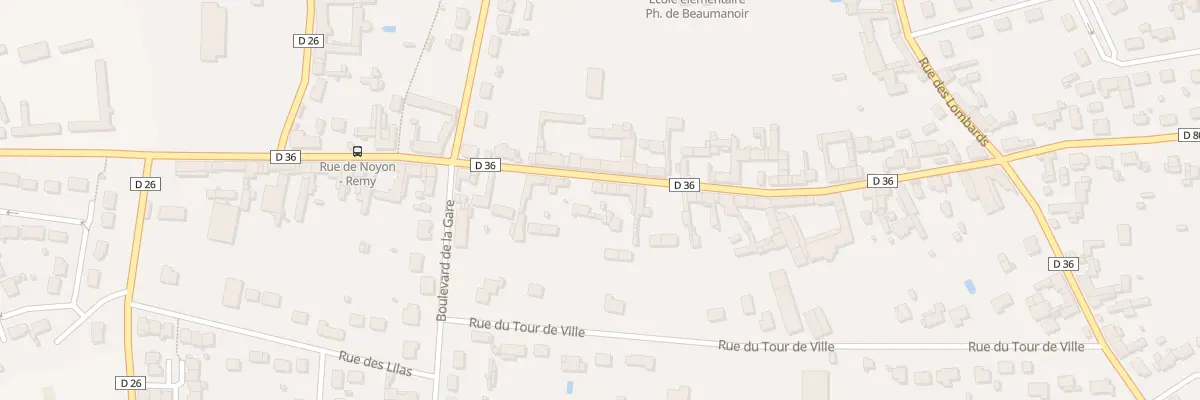 Plan du 306 Rue de Noyon à Remy