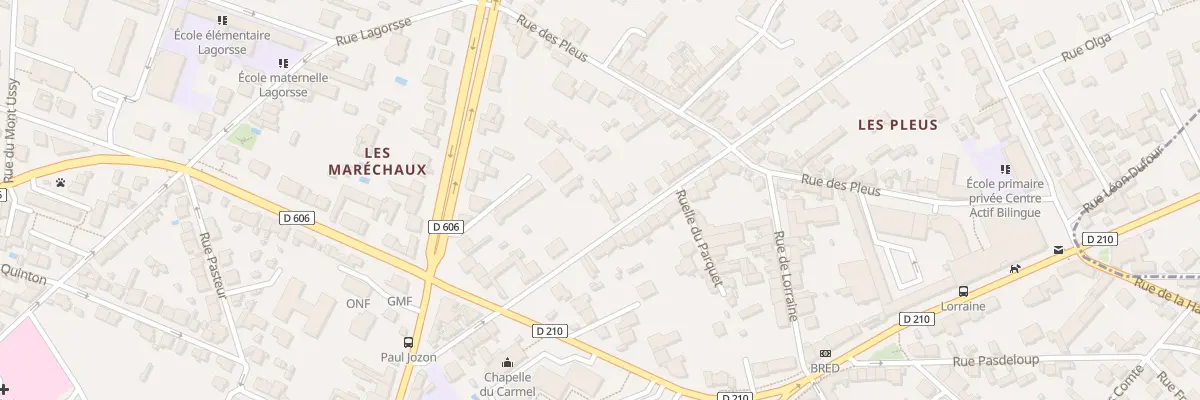 Plan du 15 Rue Paul Jozon à Fontainebleau
