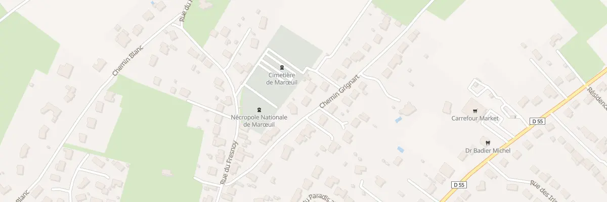 Plan du 183 Che Grignart à Marœuil