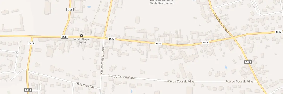 Plan du 300 Rue de Noyon à Remy