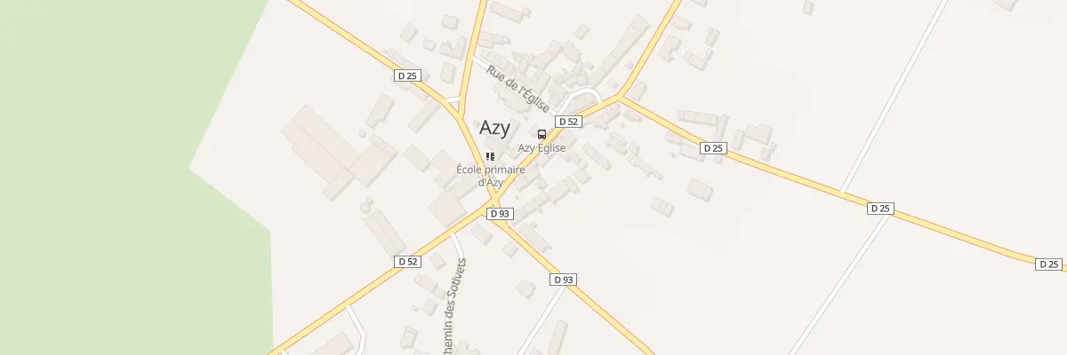 Plan du 4 Rte de Veaugues à Azy