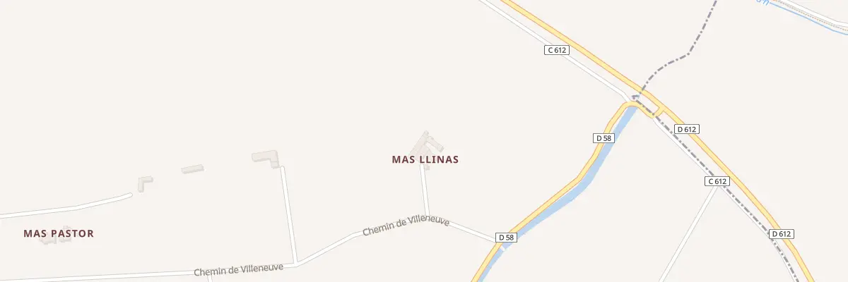 Plan du 15 Mas d’en Llinas à Camélas