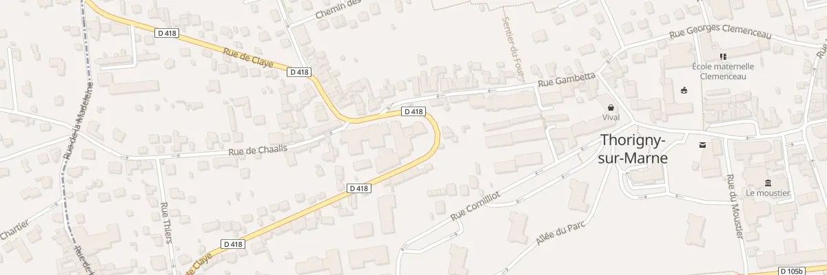 Plan du 35 Rue de Claye à Thorigny-sur-Marne