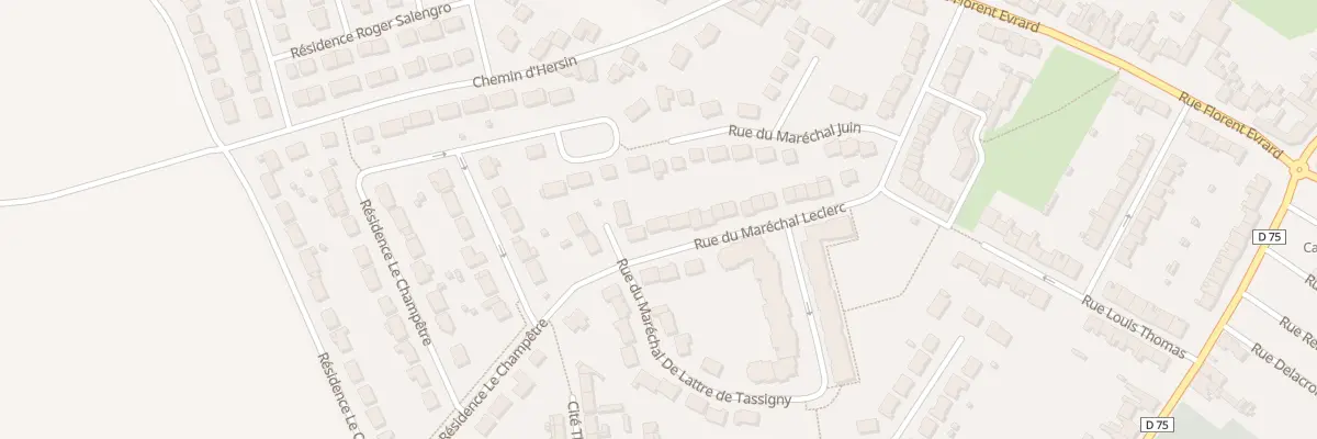 Plan du 52 Rue du Maréchal Leclerc à Mazingarbe