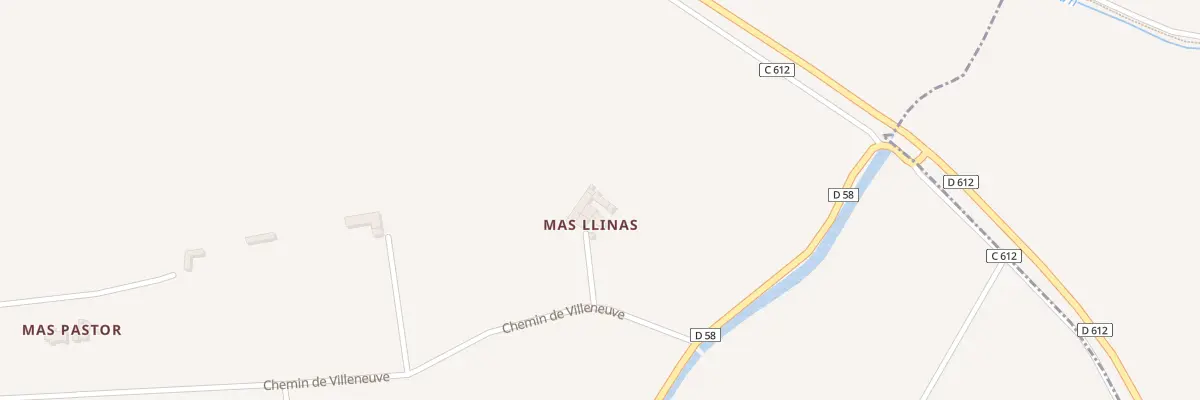 Plan du 16 Mas d’en Llinas à Camélas