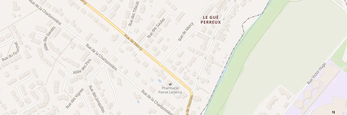 Plan du 1327 Rue de Mercy à Pannes