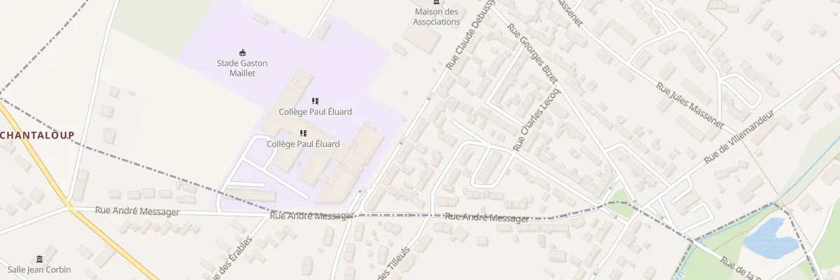 Plan du 13 Rue Claude Debussy à Châlette-sur-Loing