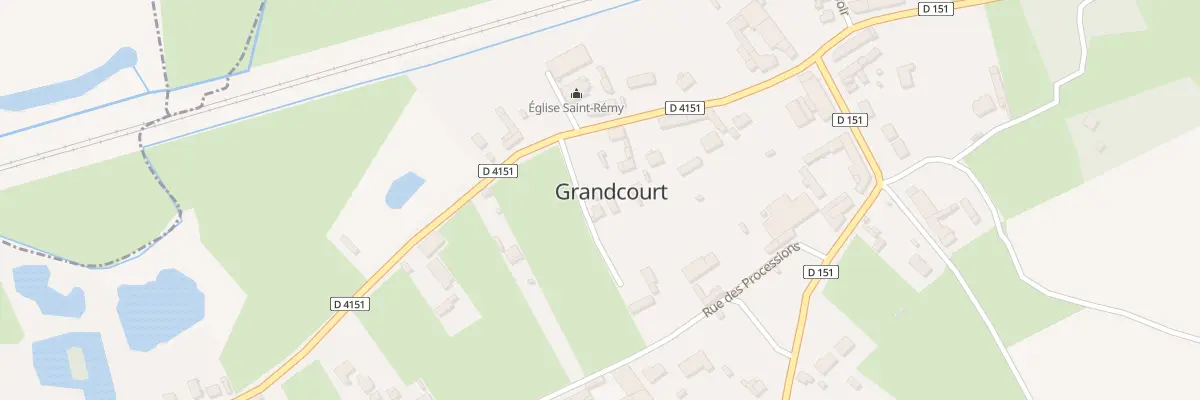 Plan du 4 Rle du Centre à Grandcourt