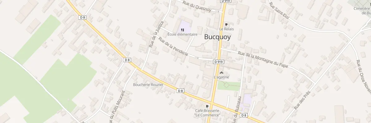 Plan du 5 Rue de la Penderie à Bucquoy