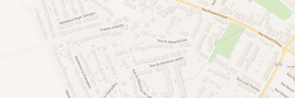 Plan du 17 Rue du Maréchal Juin à Mazingarbe