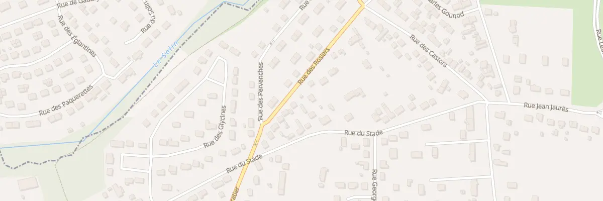 Plan du 10 Rue des Rosiers à Villemandeur