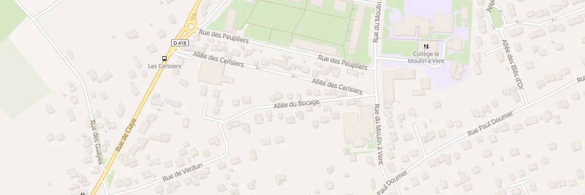 Plan du 12 All du Bocage à Thorigny-sur-Marne
