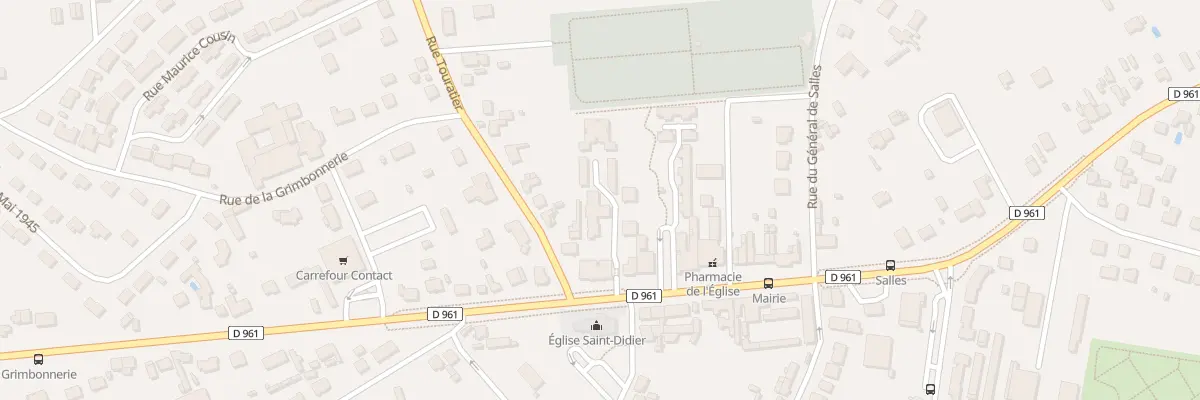 Plan du 18 Av de la Libération à Villemandeur