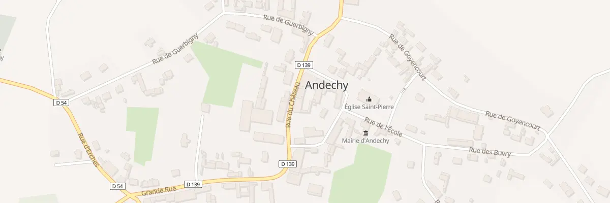 Plan du 4 Rue du Château à Andechy