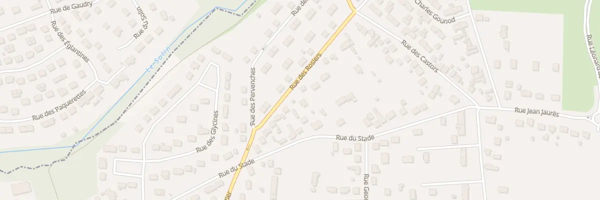 Plan du 12 Rue des Rosiers à Villemandeur