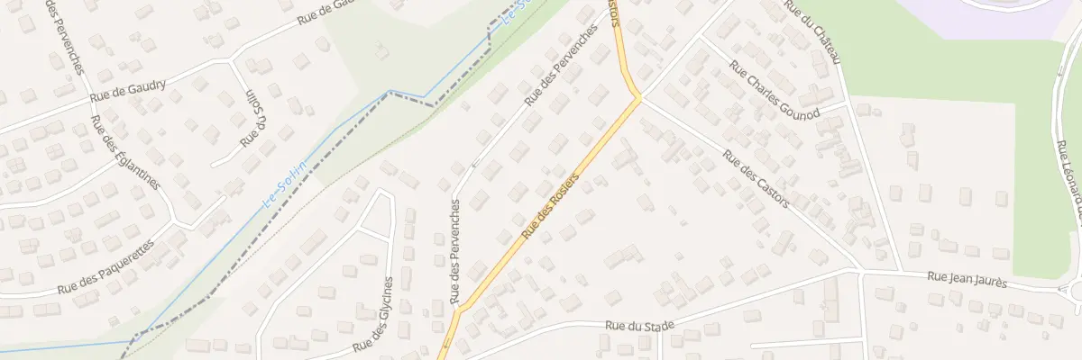Plan du 13 Rue des Rosiers à Villemandeur