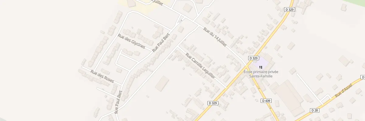 Plan du 15 Rue Camille Leguillier à Rosières-en-Santerre