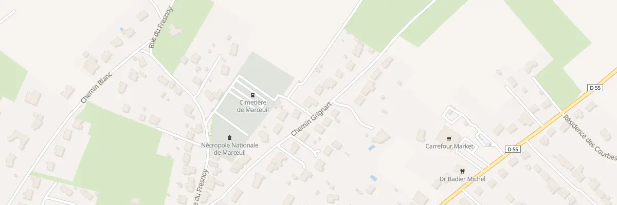 Plan du 245 Che Grignart à Marœuil