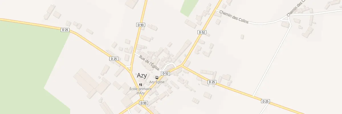 Plan du 15 Rte de Veaugues à Azy