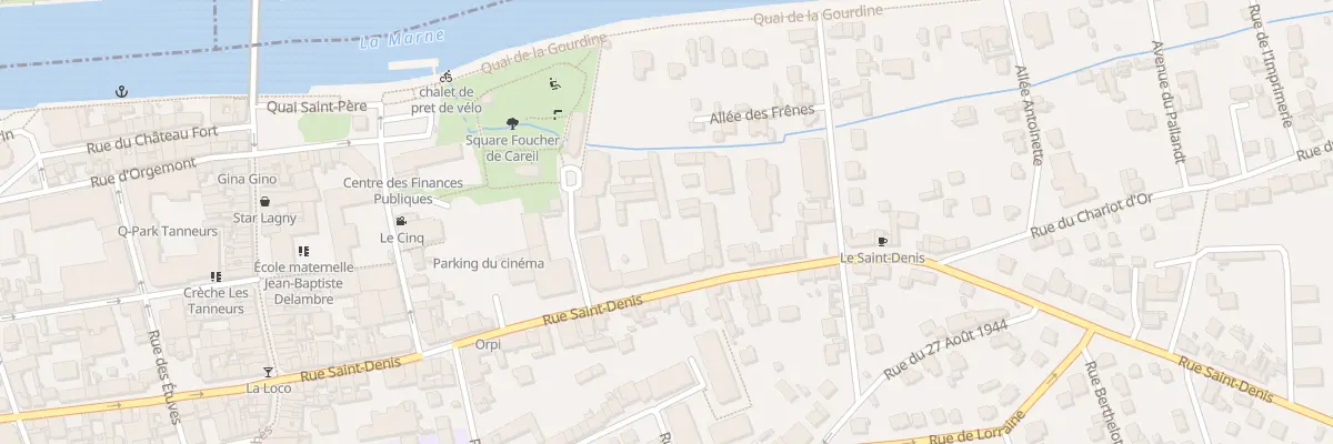Plan du 100 Rue Saint-denis à Lagny-sur-Marne