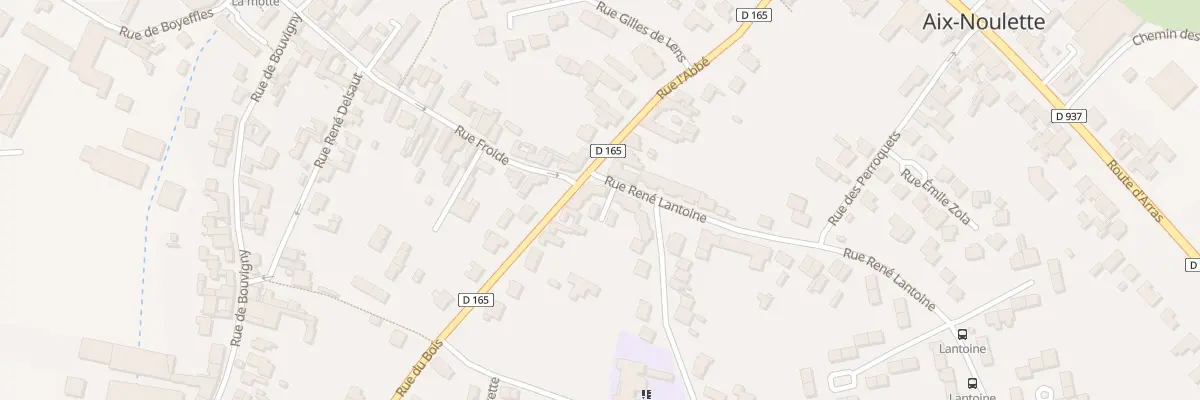 Plan du 2 Rue Rene Lantoine à Aix-Noulette