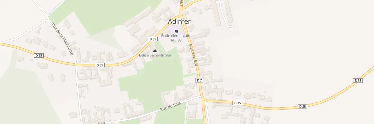 Plan du 3 Rue d’En Bas à Adinfer