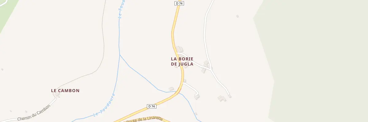 Plan du 5096 La Borie de Jugla à Saint-Sever-du-Moustier