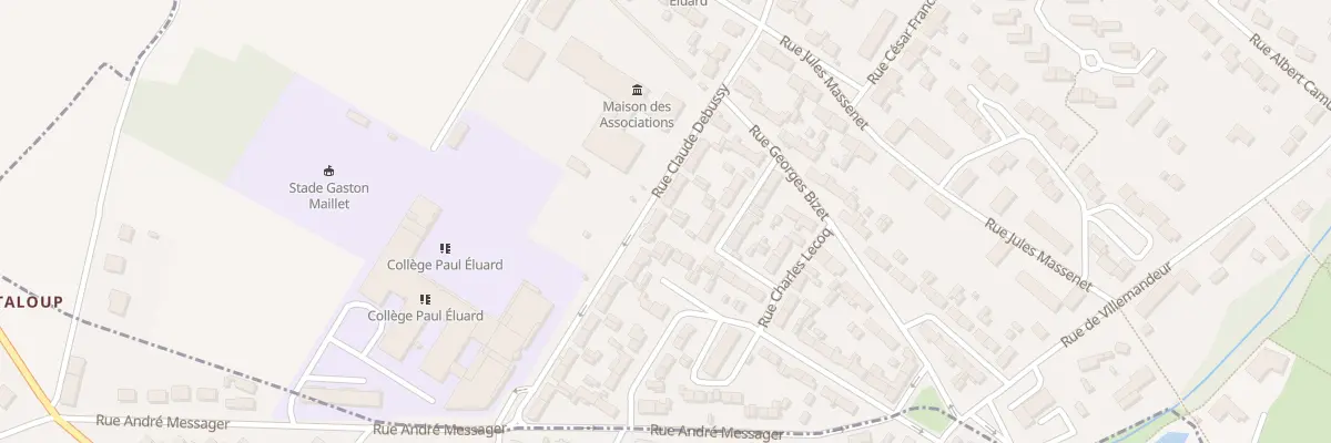 Plan du 23 Rue Claude Debussy à Châlette-sur-Loing