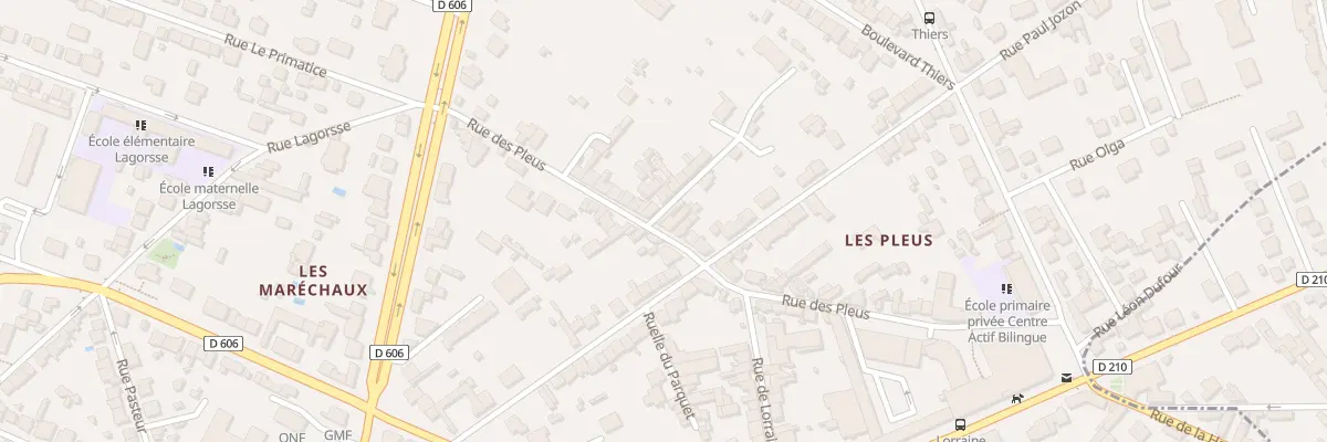 Plan du 23 Rue des Pleus à Fontainebleau