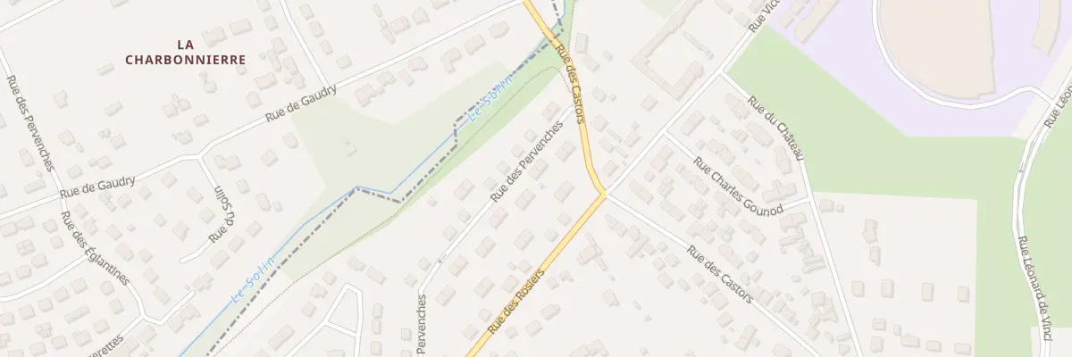 Plan du 22 Rue des Pervenches à Villemandeur