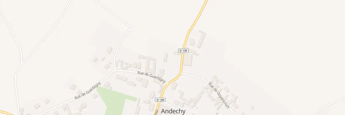 Plan du 2 Rue de Damery à Andechy