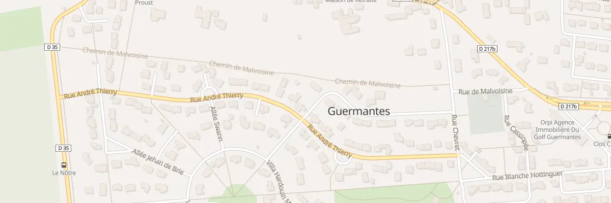 Plan du 23 Rue André Thierry à Guermantes