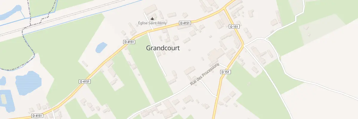 Plan du 4 Rue de l’Eglise à Grandcourt