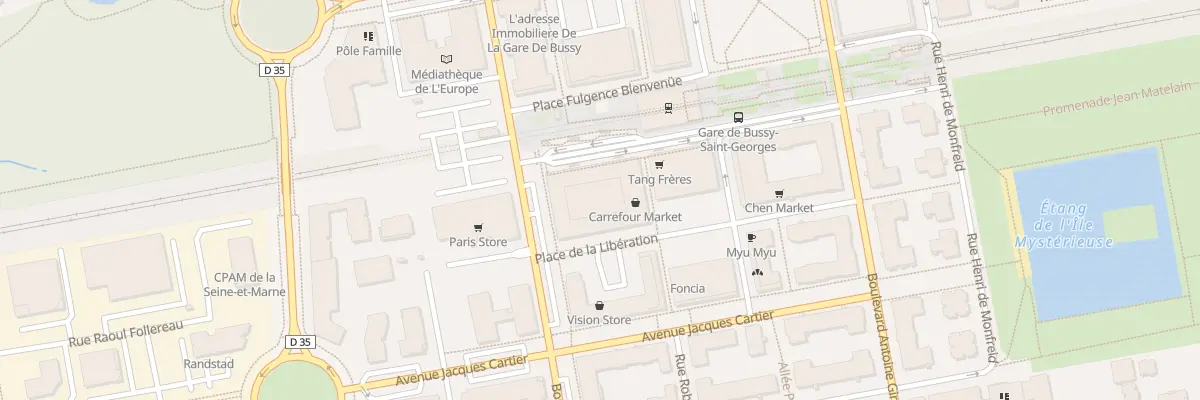 Plan du 1 Rue de l’Aviateur Martel à Bussy-Saint-Georges